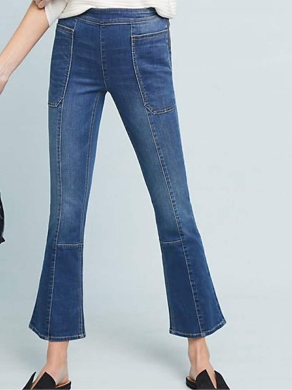 Pilcro Anthropologie Women’s Utility High-Rise Cropped Denim Jeans Size 27